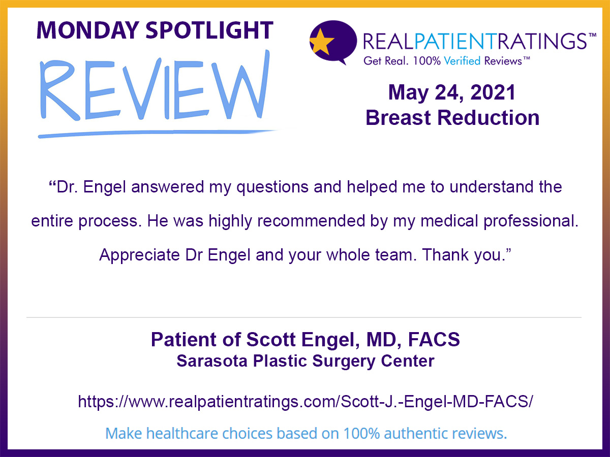 RealPatients's tweet photo. https://t.co/YOSoh05wYw
MONDAY SPOTLIGHT REVIEW

Patient of Scott Engel, MD, FACS
Sarasota Plastic Surgery Center

https://t.co/Edg5WbvU35

#healthcare #medical #doctors #patientcare #health #review #medicine #patientreview #hospitals #personalhealth #reviews #vizium360 https://t.co/iraLMtPIGc