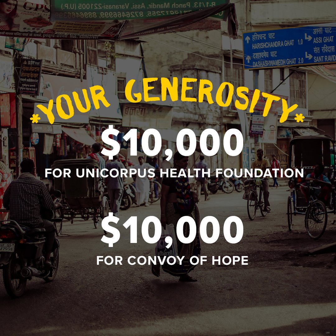 TCTransformers's tweet image. TC family, because of your generosity, we're giving $10,000 to Unicorpus Health Foundation and $10,000 to Convoy of Hope to provide relief to families in India who have been impacted by this pandemic. Thank you for worshiping God through giving. Together we can make a difference.