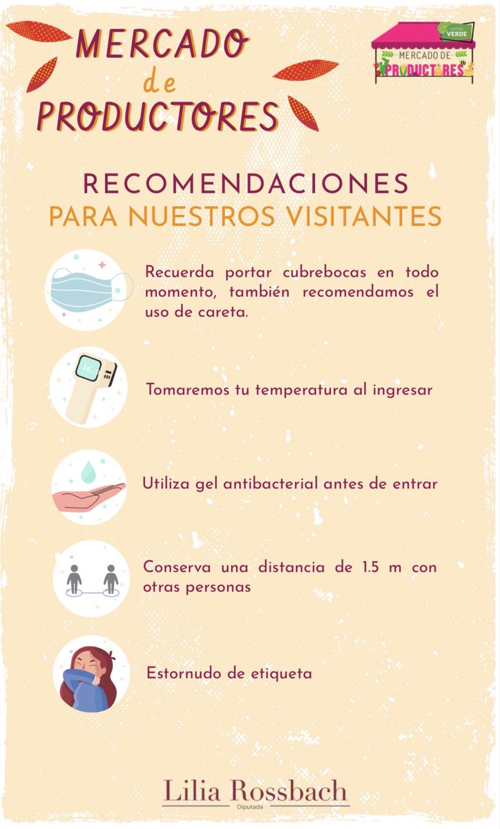 RossbachLilia's tweet photo. Este sábado 29 de Mayo regresa nuestro Mercado de Productores de @mcapitalverde 🥬🍓🥑
Los esperamos en un horario de 11 a 15hrs. Les dejamos algunas recomendaciones a nuestros visitantes 💡 https://t.co/pZL48KAarM