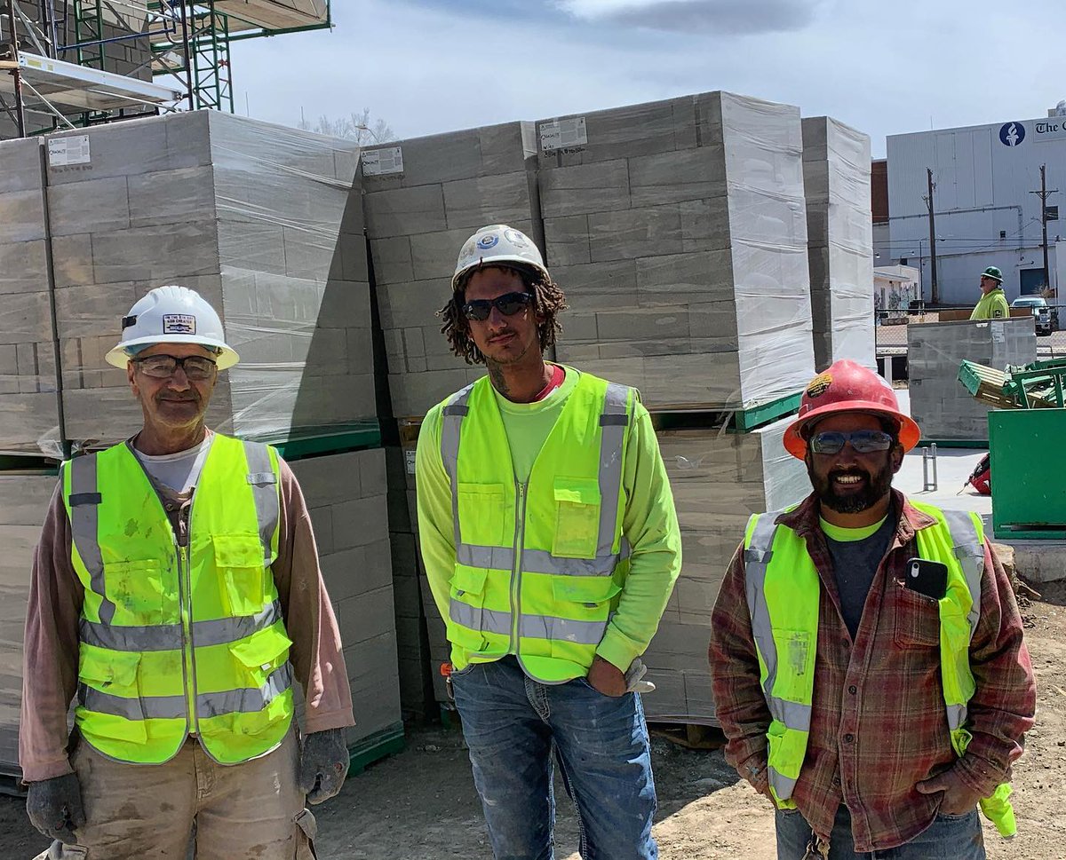 bacmwlocal7's tweet image. Local 7 members, Russell Blank, Isaac Williams, and Jessie Maynes building elevator shafts in Colorado Springs. #membermonday #unionstrong