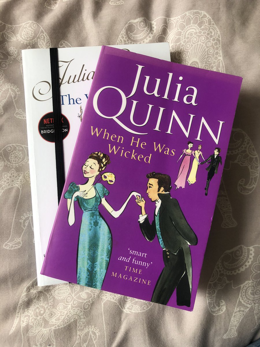 kathonysdaisy's tweet photo. Also, this arrived in the mail today (used, through eBay) and 😍😍😍 
I’m a little excited to begin my #WHWW reread 🥰
“Michael yes or Michael no?”
Me: “Michael YES!!!” 
#Bridgerton #booksnob #Franchael https://t.co/ITpV4Eqwqo