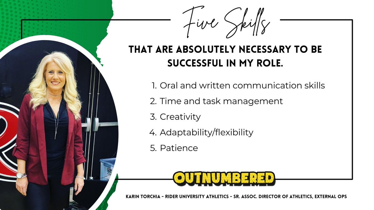 OutnumberedP0D's tweet photo. Check out the top skills @ktorch14 uses in her career and be sure to give this week's episode a listen! https://t.co/0W4SCYRT6s
#SportsBiz #Workinsports #OutnumberedPod https://t.co/owgihxDGFi