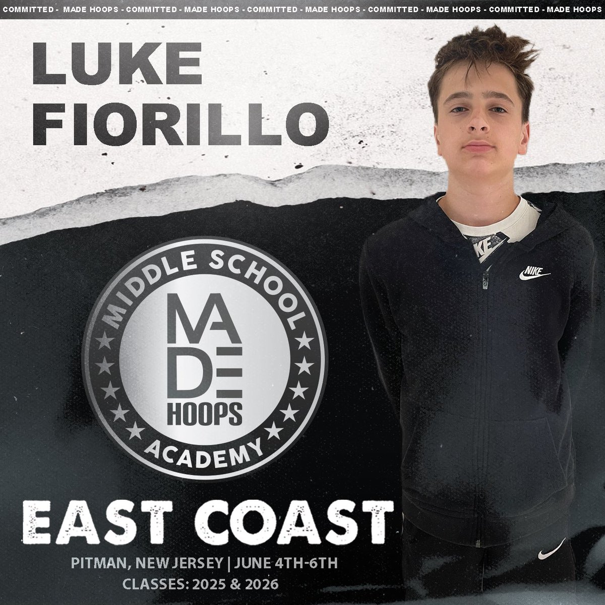madehoops's tweet photo. Welcome Manuel Castro, Derrick Robinson Jr., Dante Regan, & Luke Fiorillo to Middle School Academy Camp! ๐ฅ
The BEST attend #MADEAcademy! Will you #CreateYourName?
๐ Register: https://t.co/M5OuCLeD0n https://t.co/88Rt2tSDMB