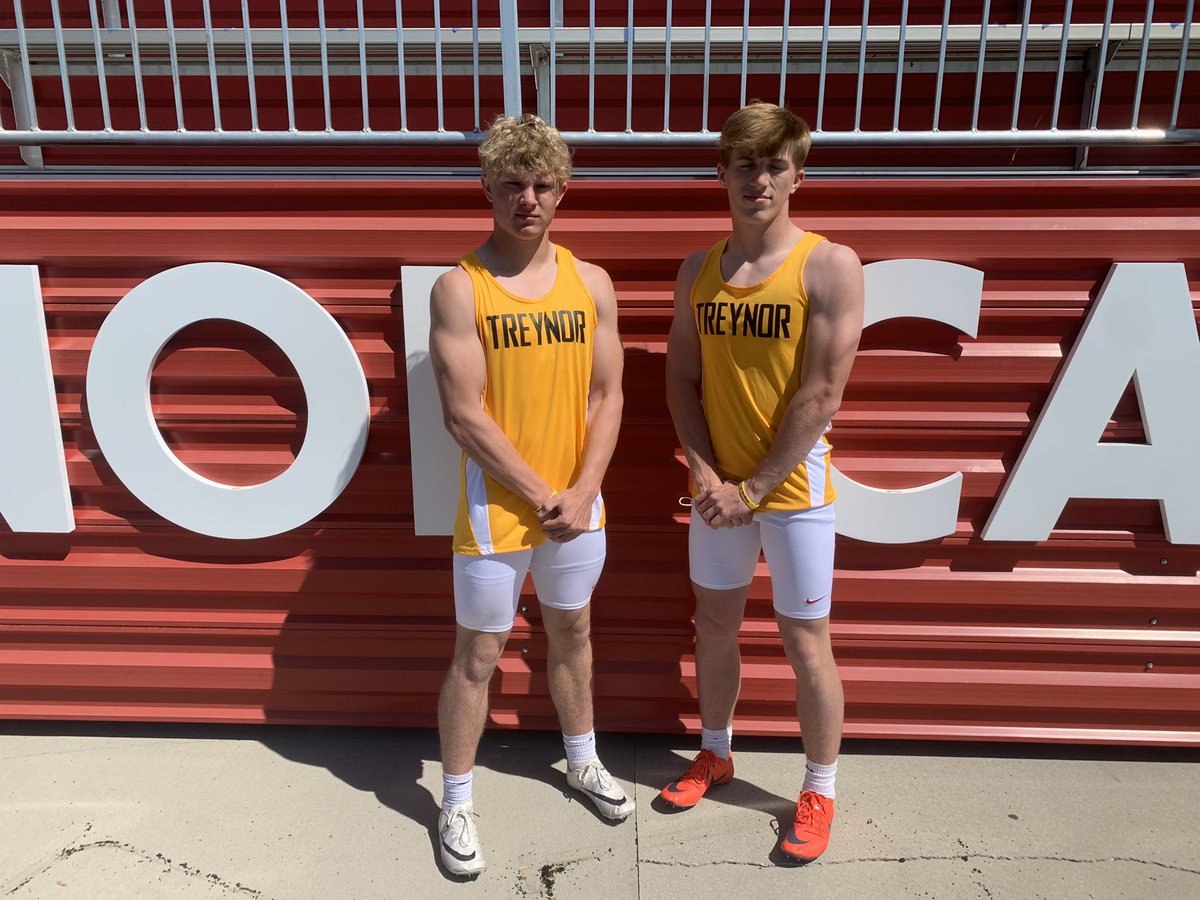 TreynorTrack's tweet photo. Updated the School Record List. Welcome to the Club @noah11james @Evan_smith___ @JaxonSchumacher @toddpedersen13 Add another record for @SidSchaaf. Not an easy list to make at Treynor. Some legit times, distances and heights. Congrats boys #RollCards #TheTraditionContinues https://t.co/cGczTs4IDV