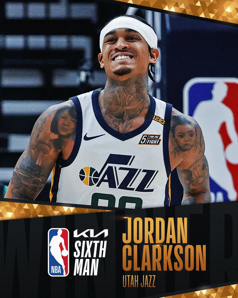 The 2020-21 #KiaSixth is… @JordanClarksons! #NBAAwards