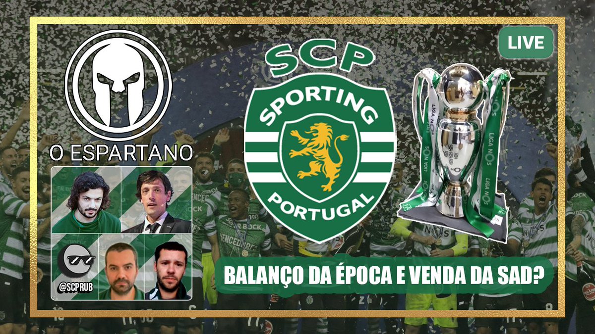 OEspartanoCanal's tweet photo. #Podcast
⌚️ 30 minutos para a #live com @rui_fdias, @dizbundaverde, @Scprub22, @JoaquimGdC (#TribunaDoEspartano) e Nuno Almeida (#ModalidadescomVoz #McomVoz) comentarem a época 2020/21 do @Sporting_CP
Não percam!!
#Sporting #SportingCP
https://t.co/UkzV5u67b5 https://t.co/3QFmGW3I2h