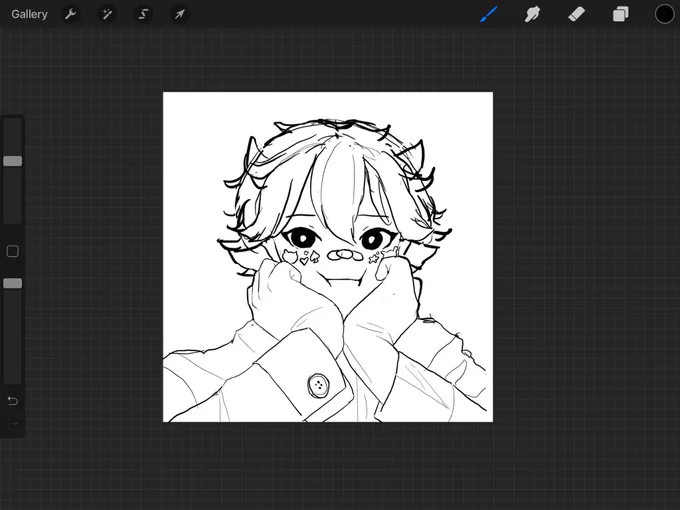 Tubbo tubbo tubbo wip (finishing this later since im not @ home and I cant render on procreate bc idk how) 