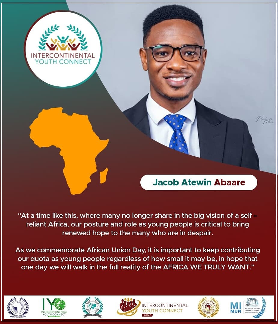 ModelLeaders's tweet photo. HAPPY AFRICA DAY 2021
Joining Youth Forces to Promote Peace, Unity and Partnership for Development.
#AfricaDay #IYC #IYCMUN #AYLMUN #YLMAU #MIMUN #IYCEP #IYCSummit #Be_Visible #UN #MUN #UnitedNations #Developing_A_Total_Person #YouthParticipation #YouthForChange #Leadership https://t.co/rJ27nLgJt6