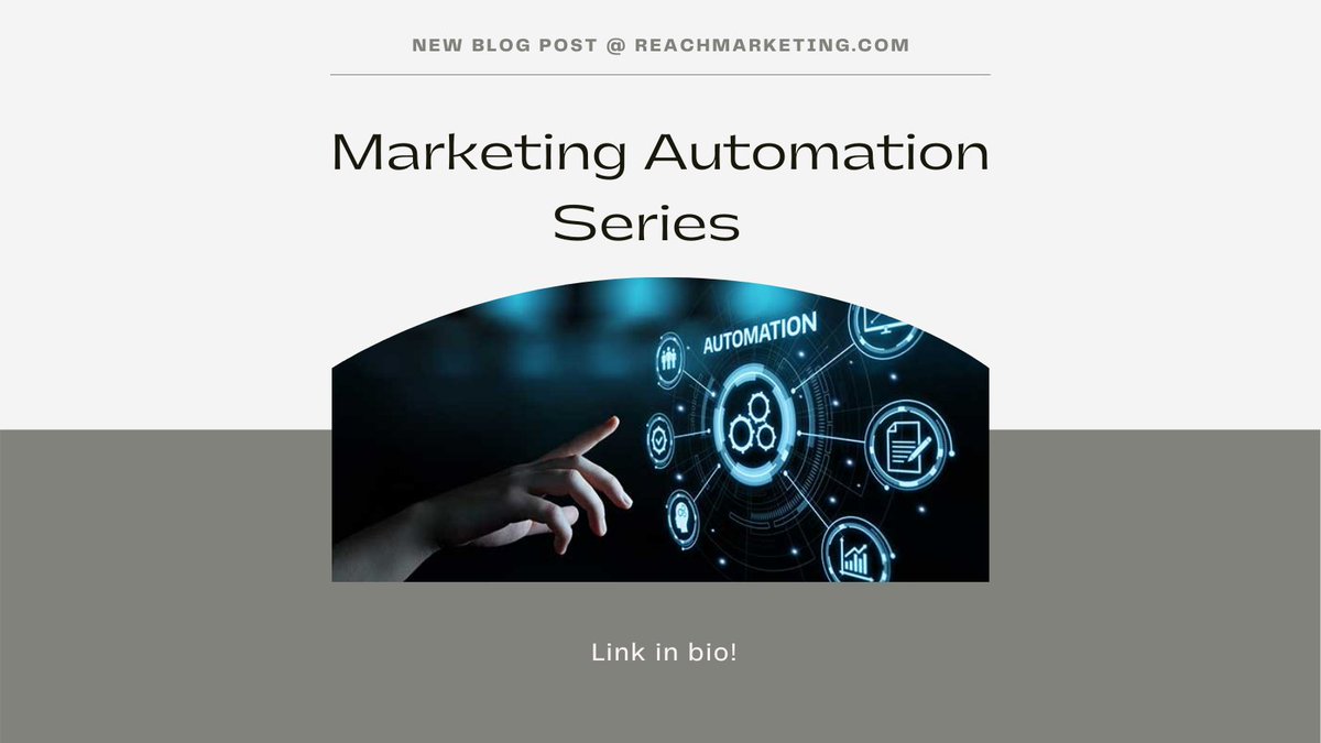ReachMktg's tweet image. Make sure you stay up to date with our latest marketing automation blog series on our website. Link in bio to start today ⬆️ #marketingautomation #tip #business