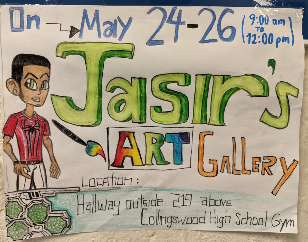 What a talent! Thanks for sharing it with us, Jasir, we're so proud of you. 🎨🖌️#collsedu #bekind