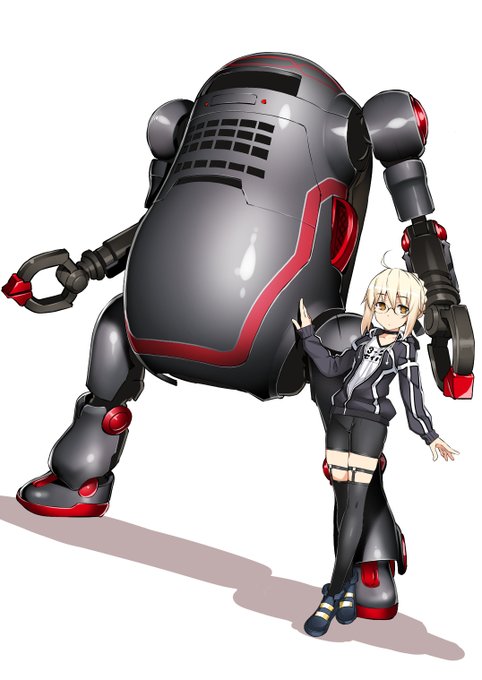 そして勢いで落書き。
メカトロウィーゴver黒騎士くんwithえっちゃん。

こんなん出たら10個買う。 