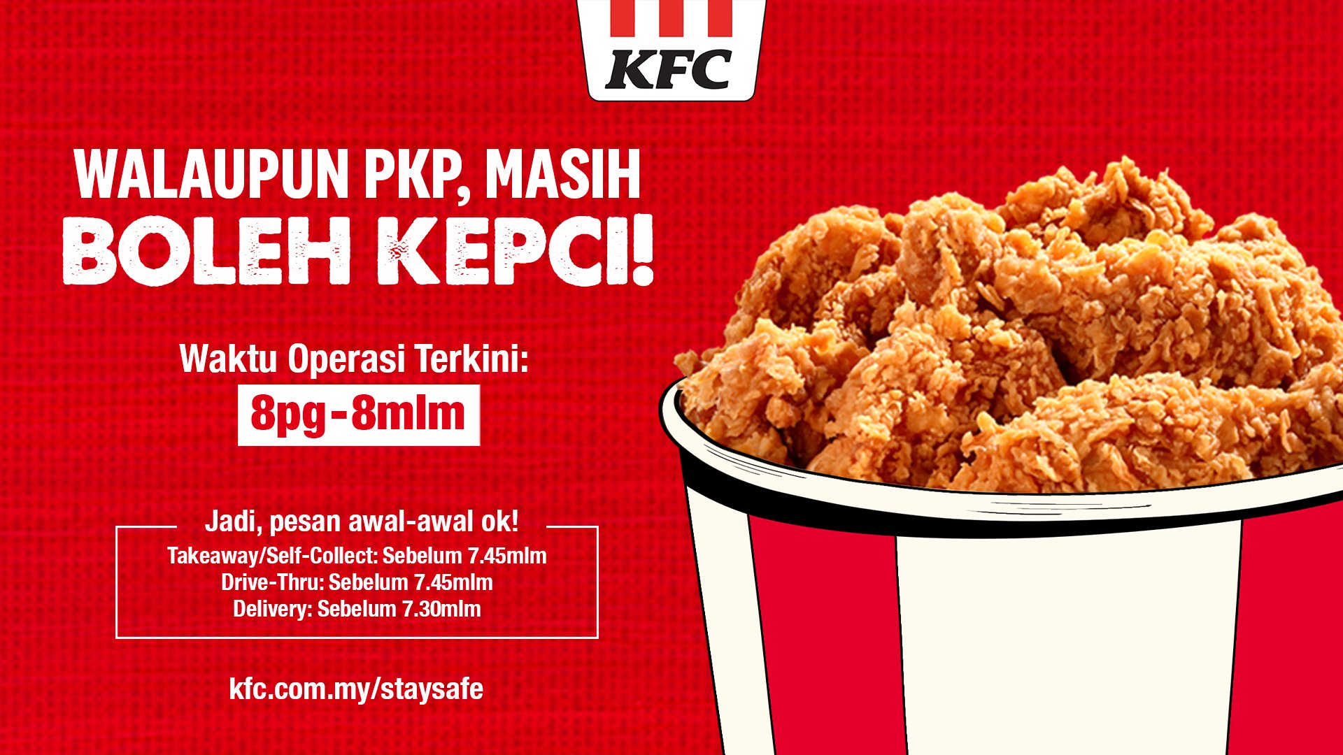 KFCmalaysia on Twitter: "Seiring dengan pengumuman PKP 3.0 di seluruh ...