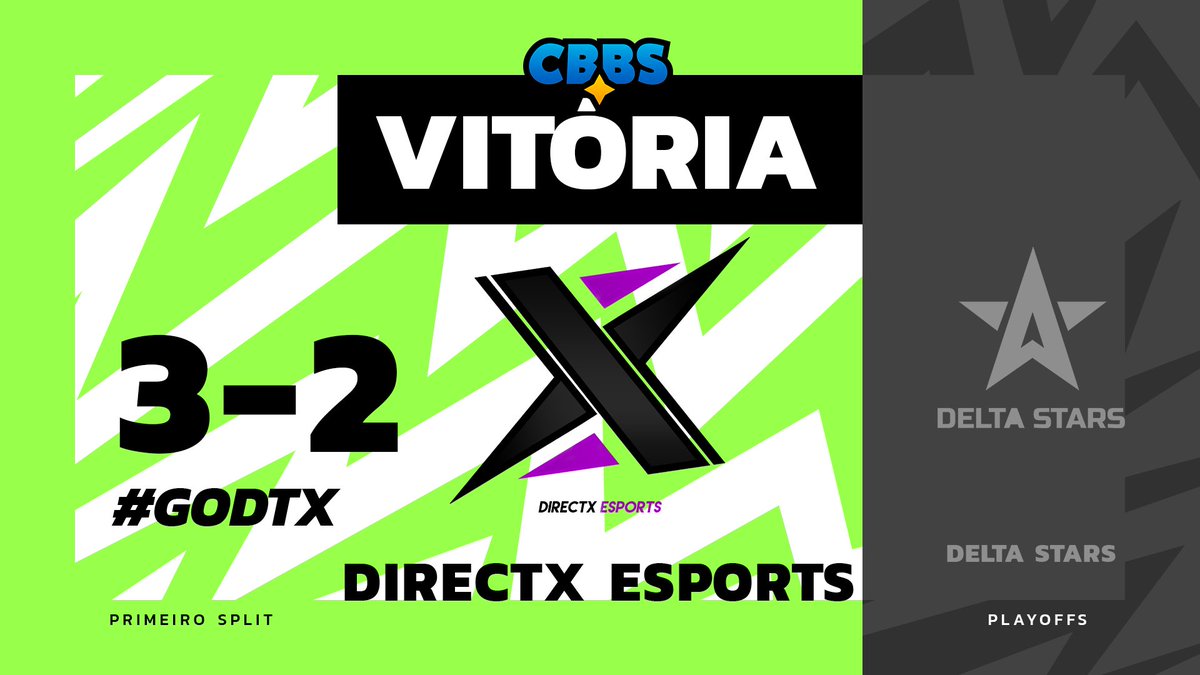 A DirectX Esports vence a Delta Stars Esports por 3x2 numa virada incrível e é a quarta semifinalista da CBBS. 

E com essa vitória a DirectX Esports já garante R$1.000 de premiação.

🥳 Parabéns, <a href="/DirectXEsports/">DirectX Esports on Gaming</a>!