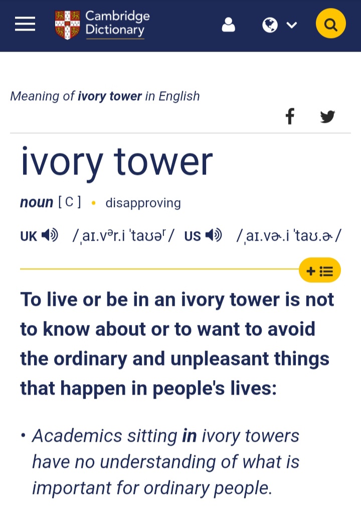Ivory tower meaning lockqnd