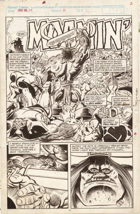 I wrote and drew stories for Marvels self Parody books. This one is inked by the fabulous Hillary Barta. And the Groo was inked by Sergio... but I'm not supposed to tell anyone. 