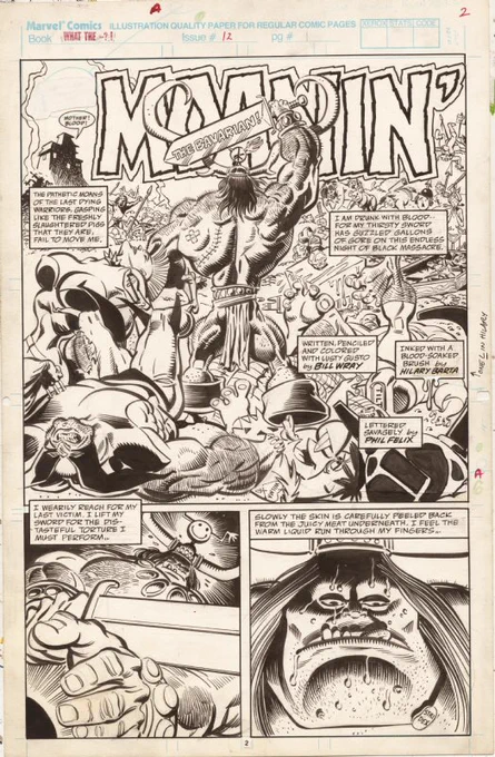 I wrote and drew stories for Marvels self Parody books. This one is inked by the fabulous Hillary Barta. And the Groo was inked by Sergio... but I'm not supposed to tell anyone. 