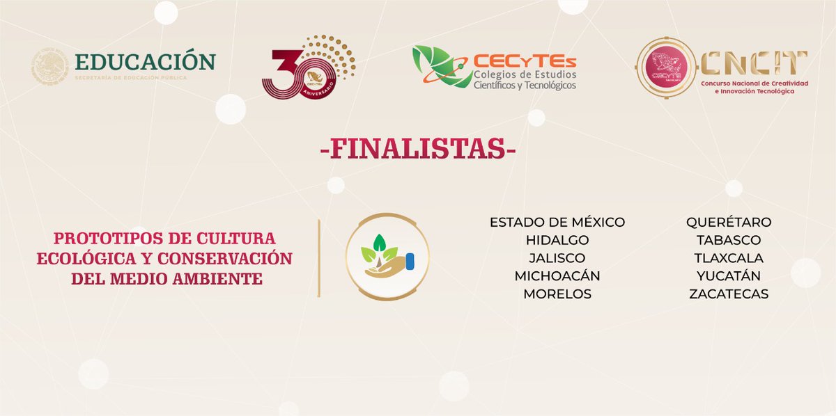 ccecyte's tweet photo. Muchas Felicidades a los finalistas del "Concurso Nacional de Creatividad e Innovación Tecnológica de los CECyTEs 2021", Edición virtual. Éxito a todos los participantes !!!! #Creatividad #Innovación #Tecnología #TodosSomosCECyTEs #CNCIT https://t.co/JKClDpOLiW