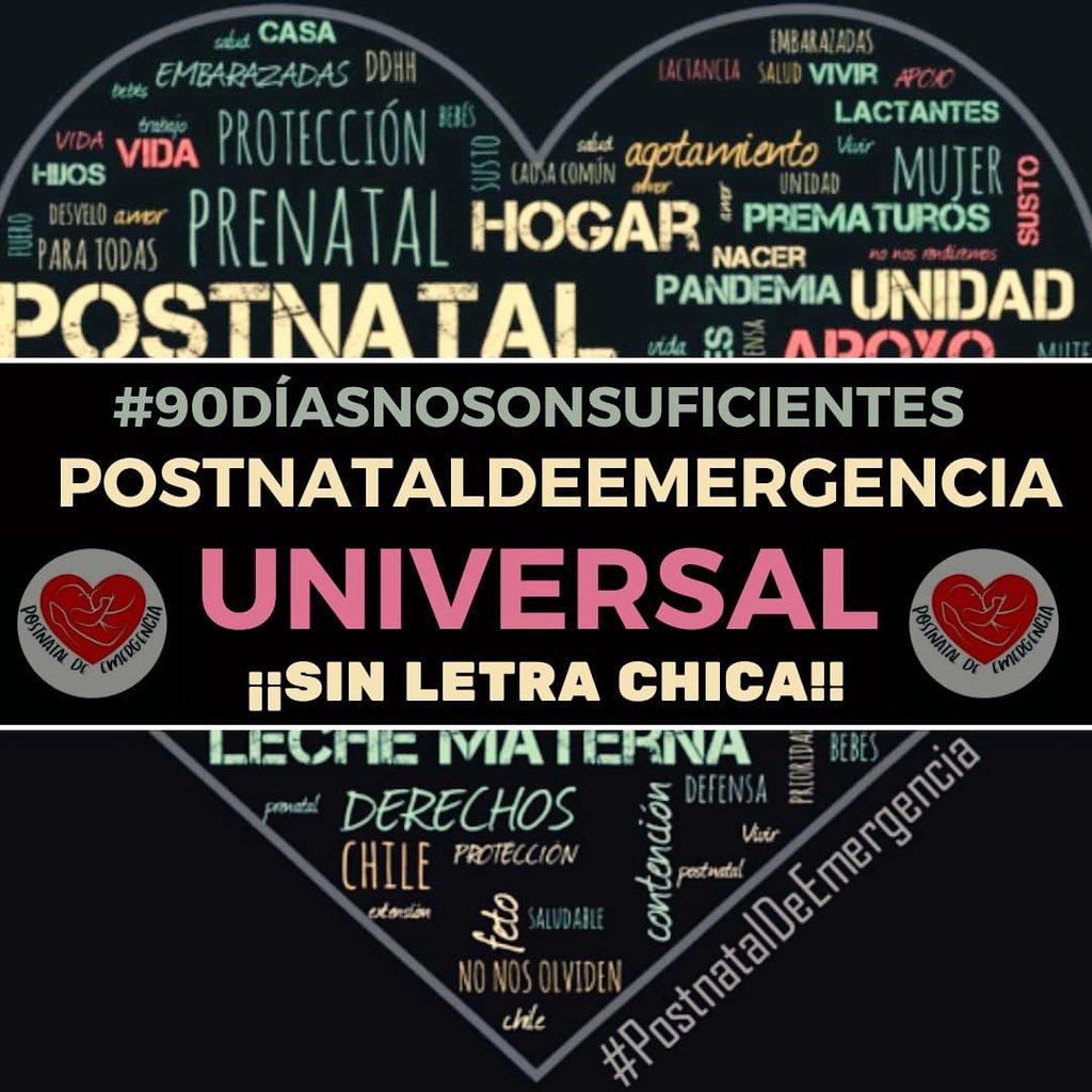 SVSL54323587's tweet photo. #maternidaddigna 
💜 
YA BASTA de castigar la maternidad en Chile 💪
Necesitamos una respuesta y solución para TODAS #PostnatalDeEmergencia 
#90DíasNoSonSuficientes https://t.co/aUi0I1TilH