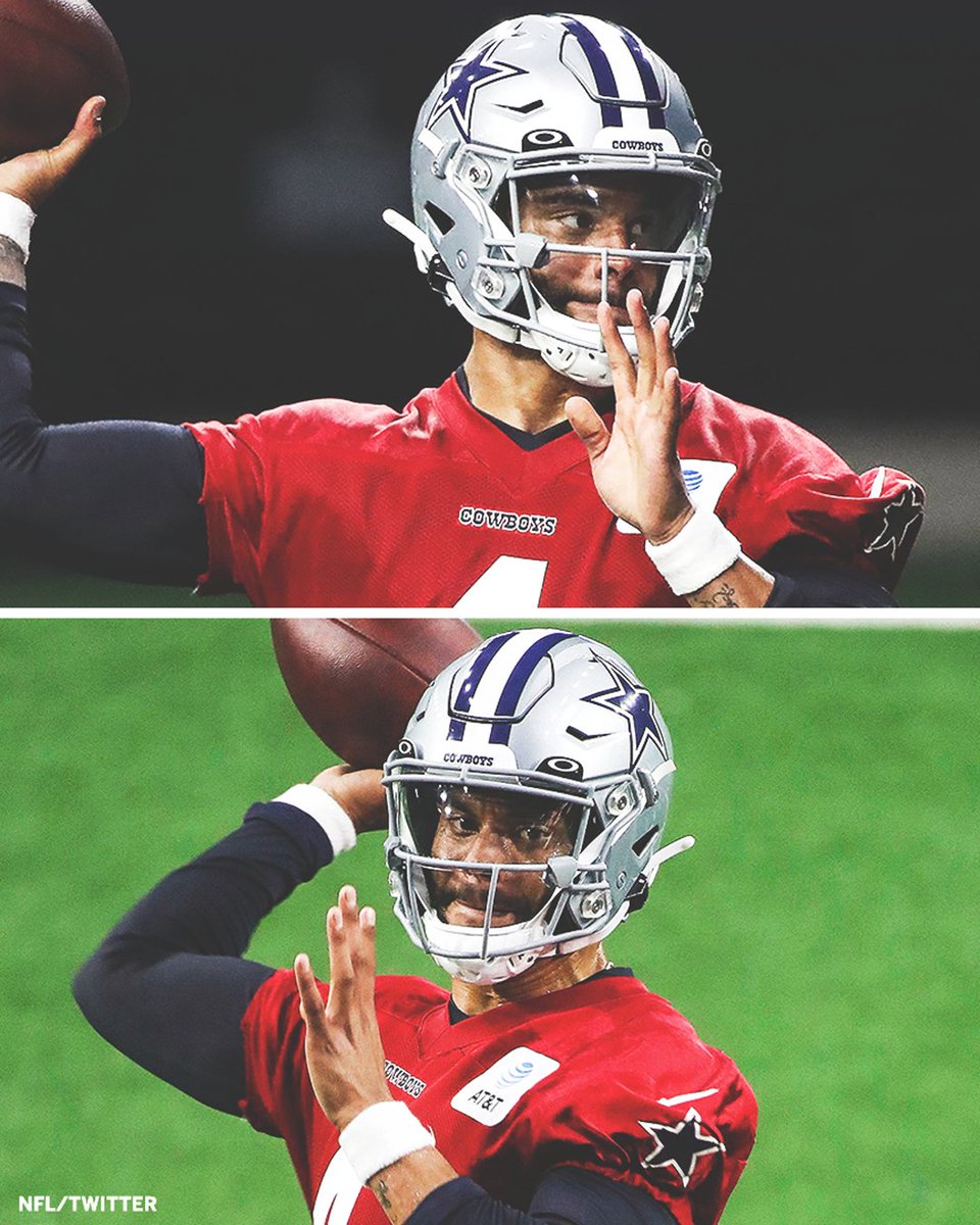 Dak's back on the field 👀

(📸 <a href="/NFL/">NFL</a>)