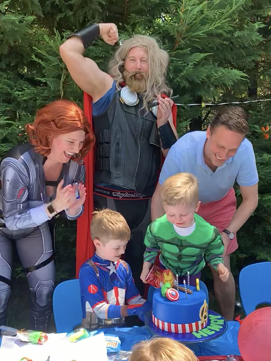 Happy 3rd Birthday, Henry!

We’re so proud of our little guy and had such a fun time celebrating his big day. Meeting Thor & Captain America may have easily been the highlight of his life!

Thank you to our family & friends for making his day extra special. 

We love you, Henry! https://t.co/g9jwaYg5HW