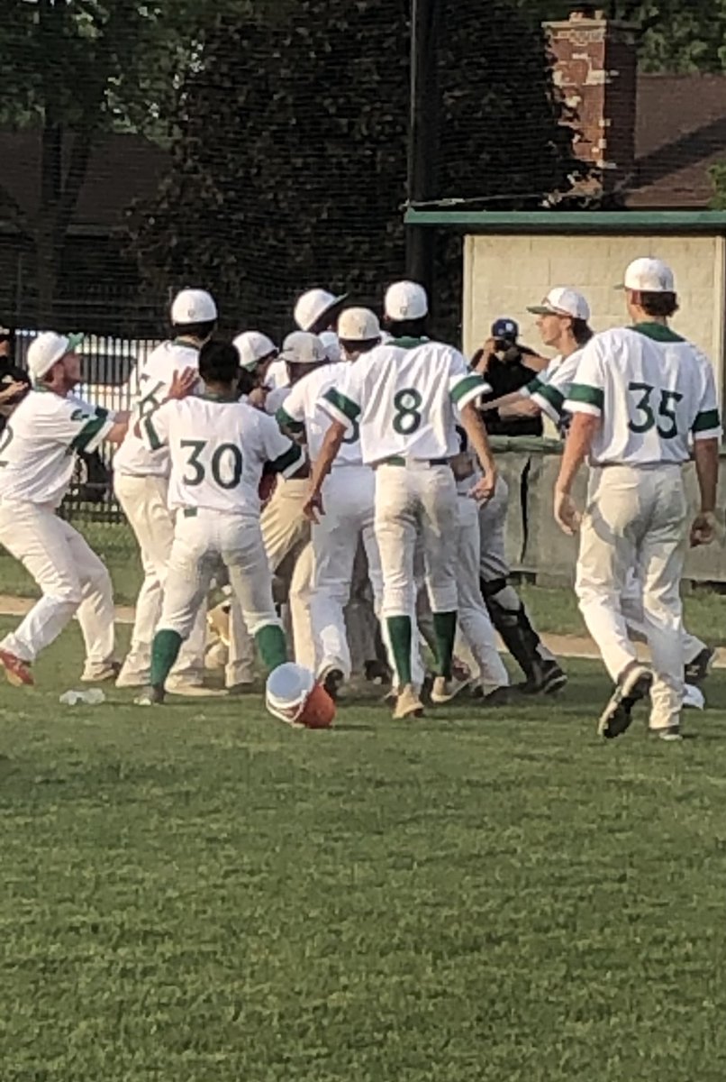 OLSpartansBsb's tweet photo. OL 8, Richards 2. 💥 Conference Champs 💥 Spartans (15-12, 15-2) defeat the Bulldogs behind @bcash1122 11k on the mound and bases clearing triple. @ethan_kulpinski @Angel_TapiaJr and @JmcGlynn1488 scorched the ball today #olchspride Spartans have clinched a share of SSC Red https://t.co/KBu6dorFYs