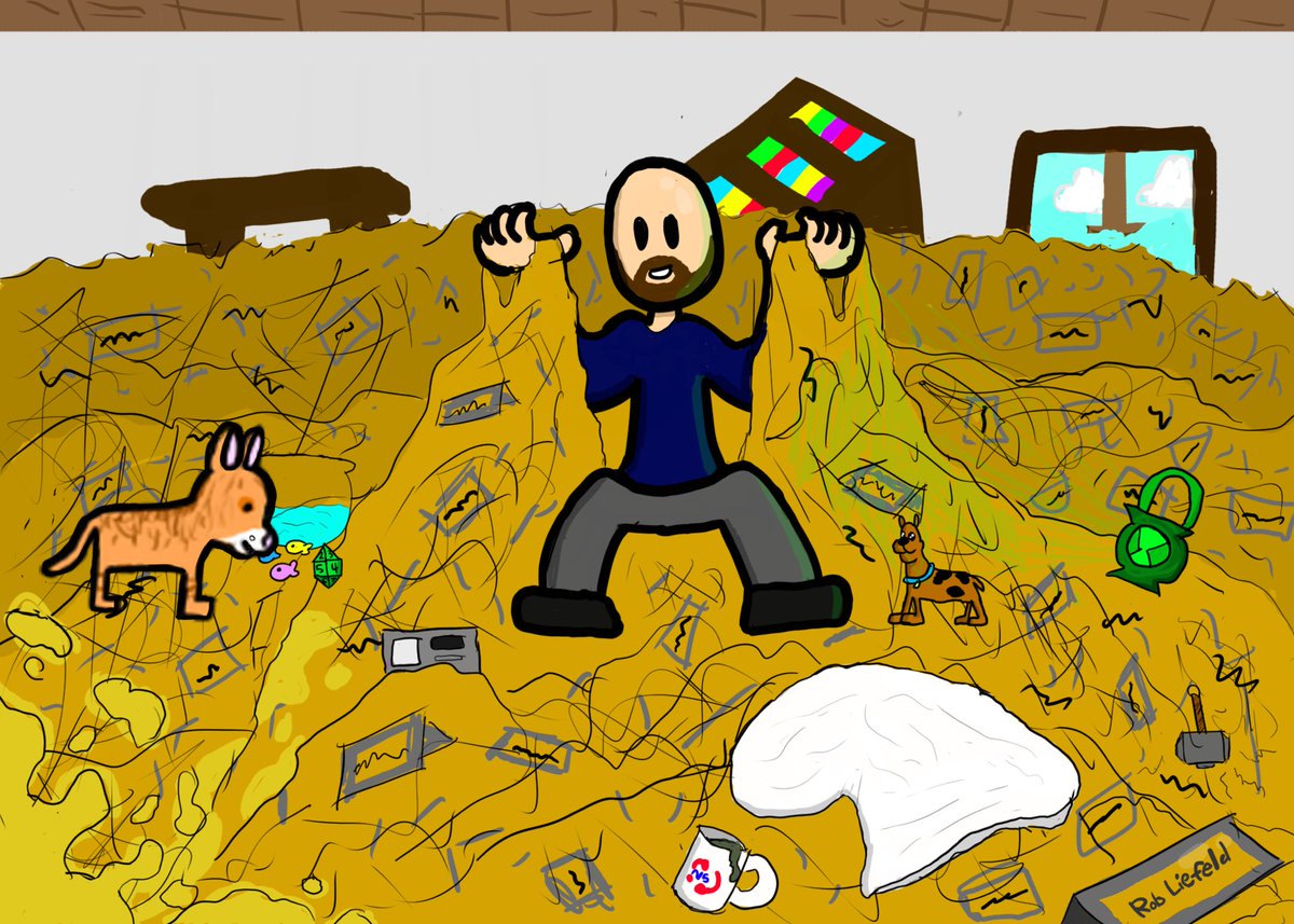 EmmaDaEnbee's tweet image. SO MANY NAMEPLATES! (and some other things that I’ll let you find)
Fanart for: @ScottNiswander 
#nerdsync
#nerdsyncfanart