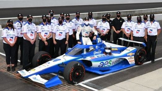 AESIndiana's tweet photo. Congratulations to @SageKaram! He qualified for the Indy 500 after his run of 229.156 MPH on May 23. We are excited to see him start 31st in the No. 24 @DRRIndyCar Chevrolet on May 30! @500Festival #gosagego https://t.co/aLpYMVOtaa