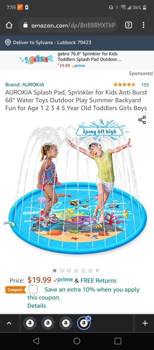 AmazonCode112's tweet image. 🔥50% off with the use of promo code🔥

Promo Code: 50K9J5JD

Link to Product on Amazon: amzn.to/3fgR2fG

As an Amazon Associate I earn from qualifying purchases

#amazon
#onsale
#amazondeals
#buynow
#sprinkler