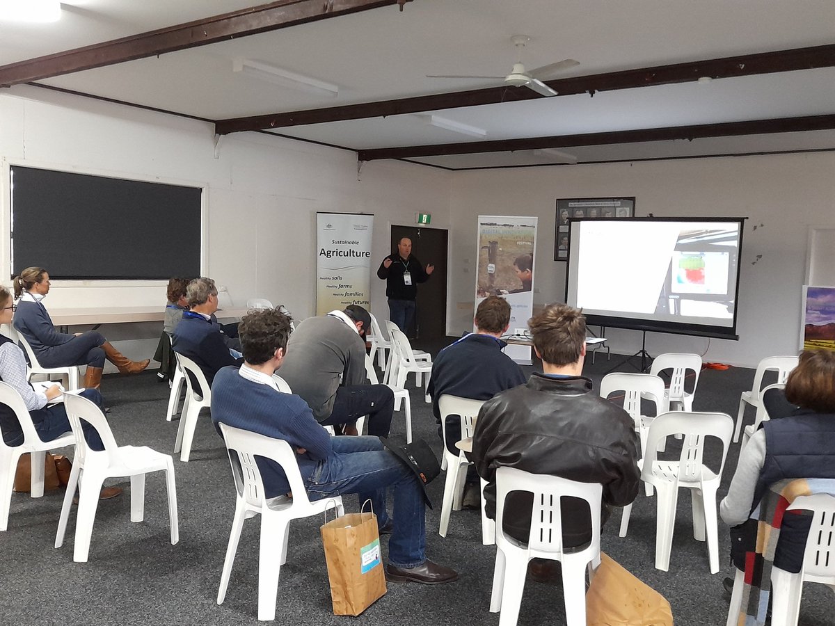 Southern Farming Systems (@southernfs) on Twitter photo DISA festival 2021, Hamilton. Managing waterlogging through precision drainage session underway with Grant Yates. <a href="/SthnPrecision/">Southern Precision</a> #DISA DISA festival 2021, Hamilton. Managing waterlogging through precision drainage session underway with Grant Yates. <a href="/SthnPrecision/">Southern Precision</a> #DISA