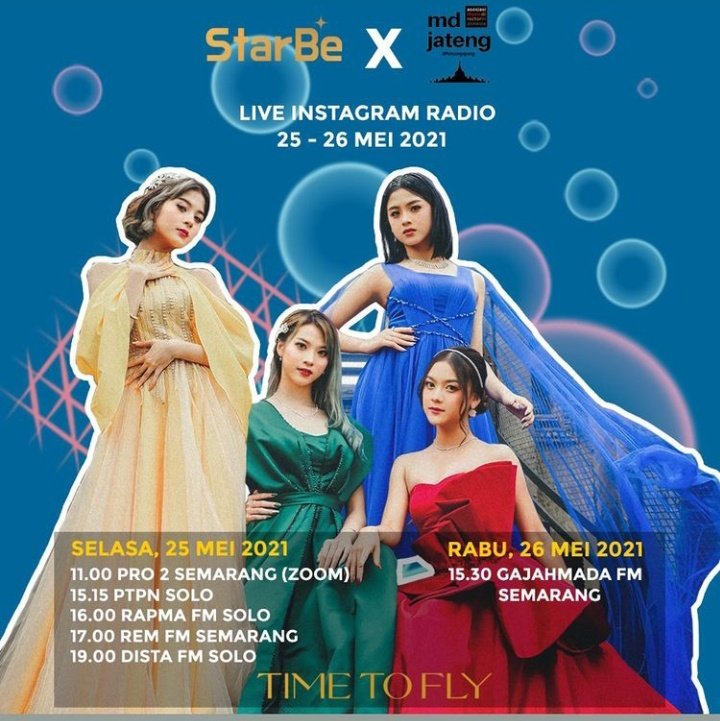 GlobalStarbe's tweet photo. StarBe will doing live instagram radio tour today, stay on their SnS 😍

❤💙💚💛
#StarBe #KeziaStarBe #chelseastarbe #shellastarbe #annabellestarbe #KeziaStarBe #TimeToFly #ByeByeDrama #akulengkapdenganmu #IPOP #GG #Indonesia #Sunda #mojangbandung #bandunghits https://t.co/0Rv3fcLDmn