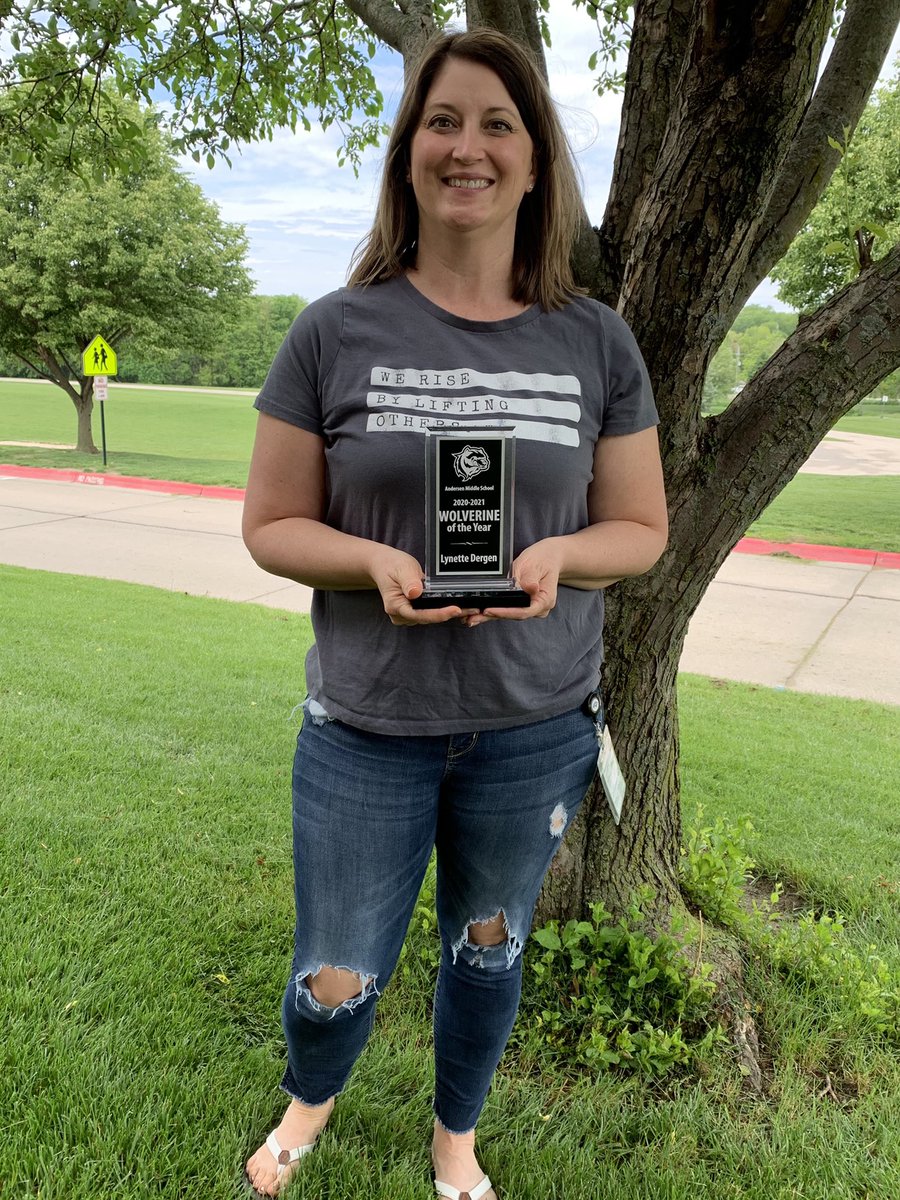 egrandgenett's tweet photo. Congrats to Mrs. Lynette Dergan, one of our three Wolverines of the Year!  @mrsderganAMS @MillardPS https://t.co/Al3Sae9we5