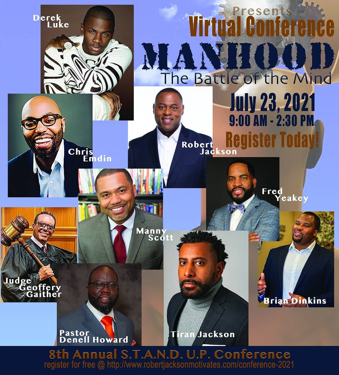 RJMotivates's tweet photo. Parents and Educators please have your high school Students, College and adult men register for free. Iron Sharpens Iron!

Men, our Mental Health is just as important as our Physical Health!

Register at

https://t.co/crcUjKWak3

Giving away 10 scholarships for College. https://t.co/5EES2LhQIZ
