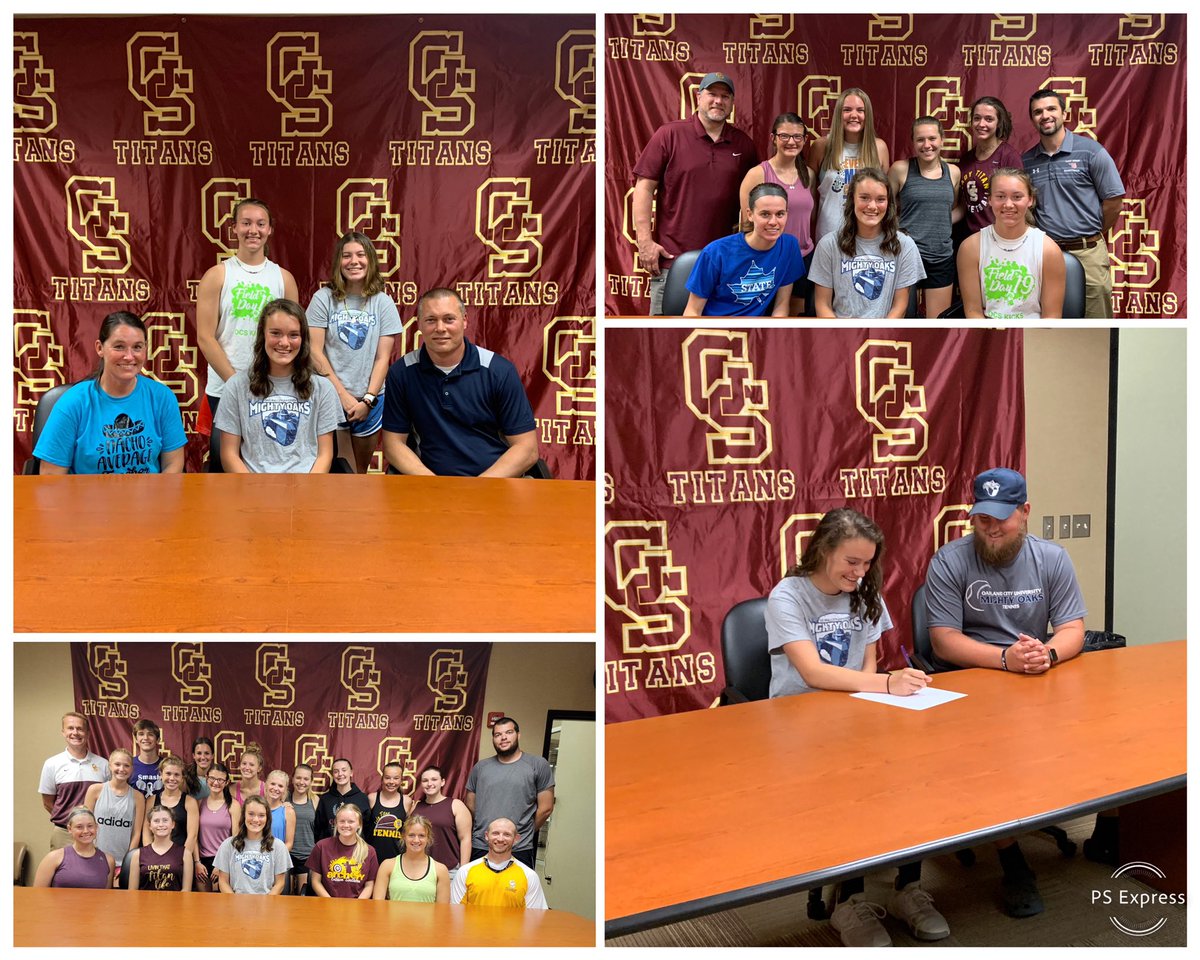 Congrats to Lady Titan <a href="/GrahamLaynie/">Laynie Graham</a> on her signing today!! Laynie will be joining <a href="/GoMightyOaks/">Mighty Oaks Athletics</a> to play basketball and tennis starting in the Fall!! OCU is getting a hard worker &amp; a great kid!! Thanks to everyone who was able to make it today!! 🎾🏀🎾🏀

#titanpride