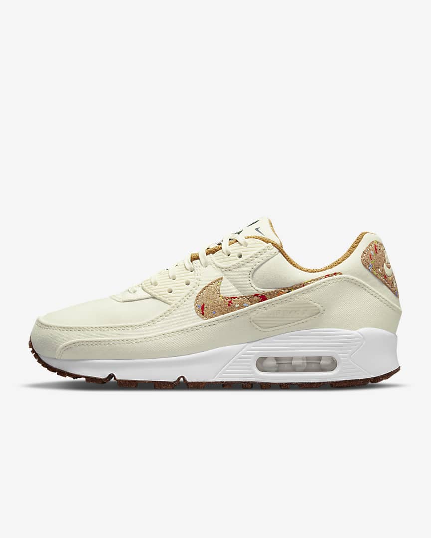 SOLELINKS's tweet photo. Ad: NEW Women's Nike Air Max 90 Cork 'Sail/White' dropped via Nike US => https://t.co/X5XQBNIlNG https://t.co/ok6pHTjXzn