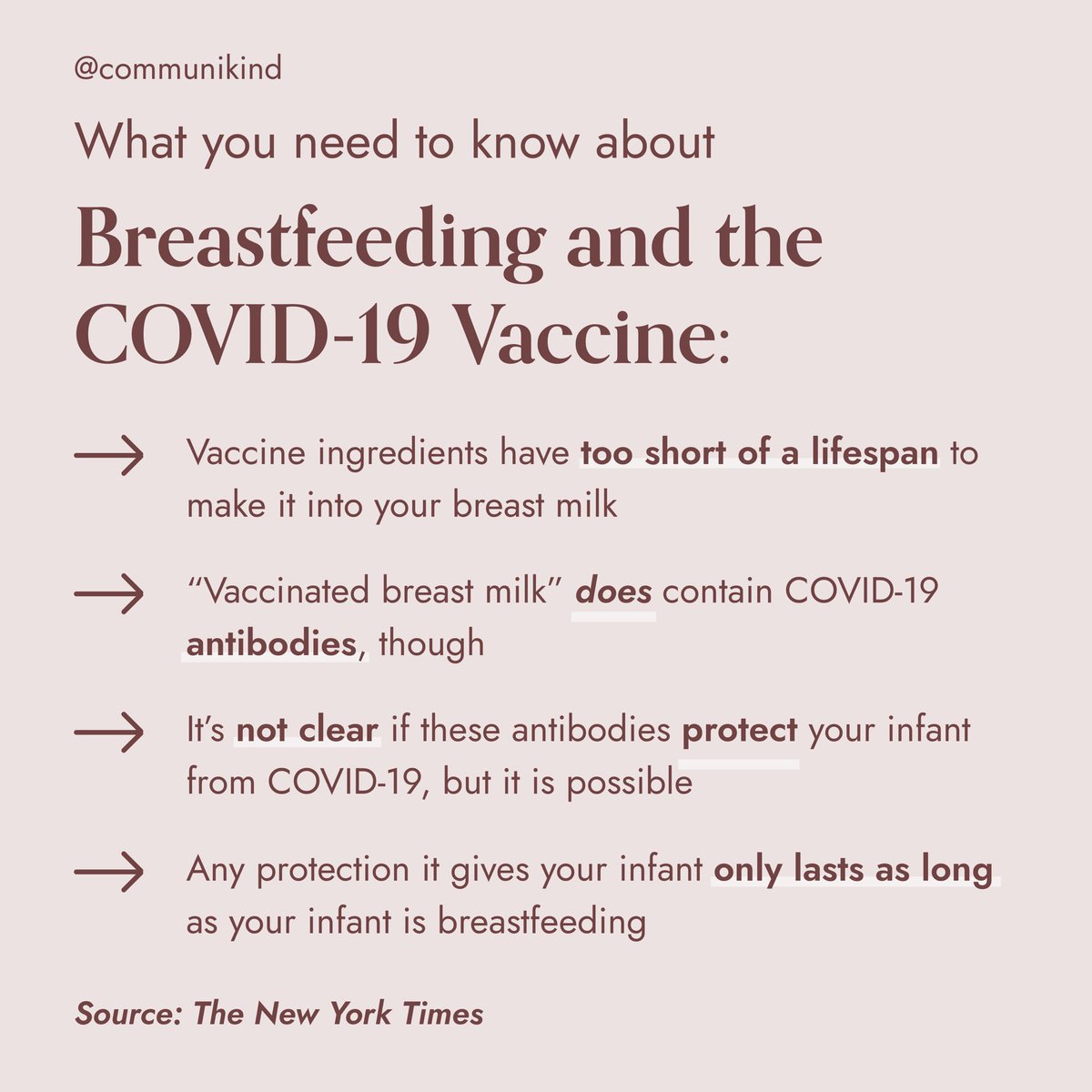 For those of you who are vaccinated and breastfeeding, here’s the latest on what we know