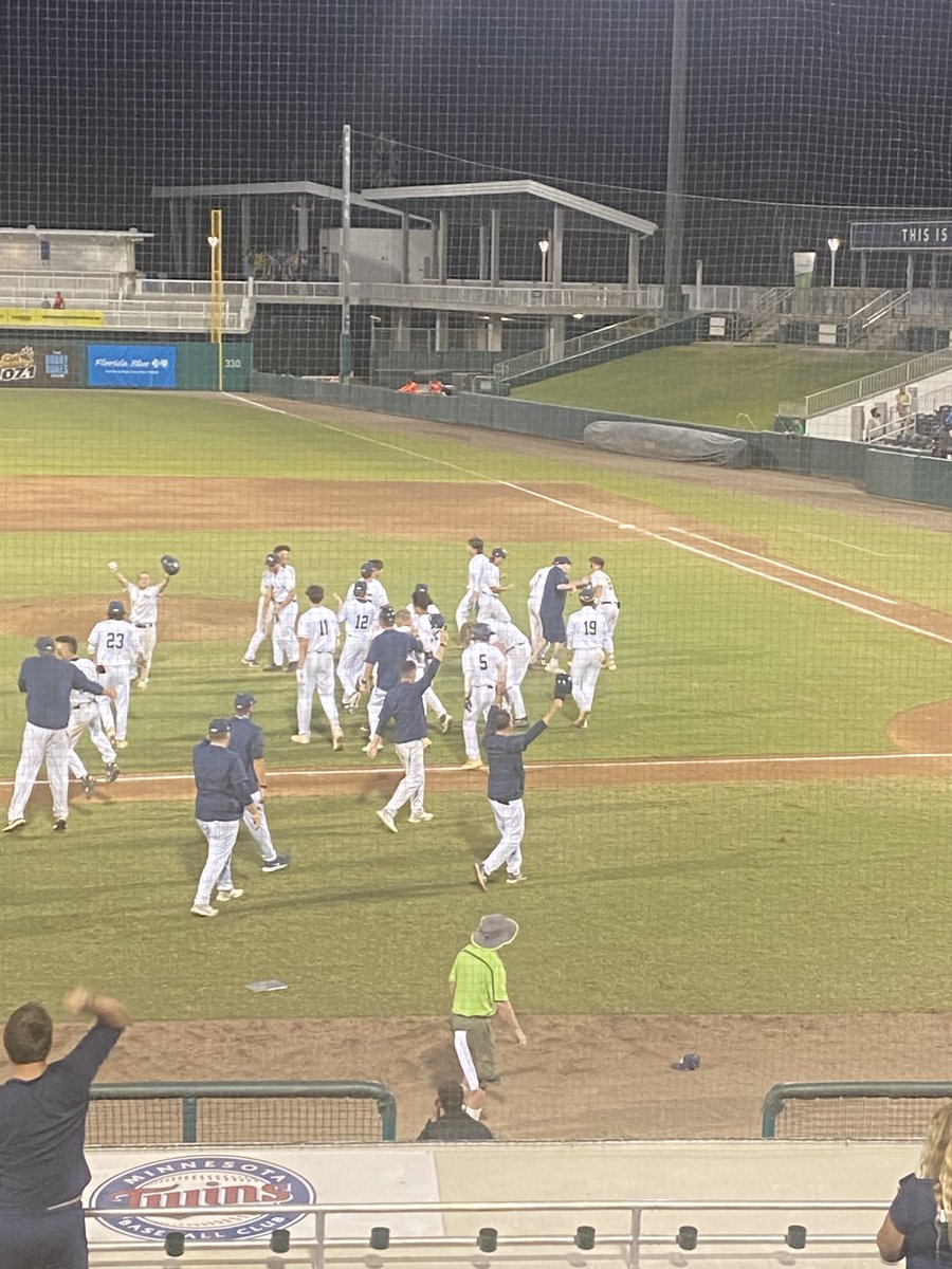 They do it again!!!! Trailing 5-0 after 2 innings - the Eagles rally and win 7-6 in extra innings!  They play at 7:00 tomorrow night for the state title! #eaglepride ⁦<a href="/FHSAA/">FHSAA</a>⁩