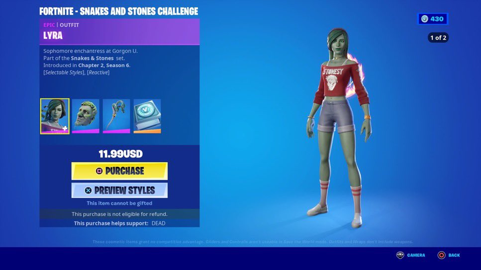 scoobydoo_crew's tweet photo. My most recent purchases using code #DEAD of courseโผ๏ธ๐ฅ #CodeDEAD @NlNJAX #Fortnite @FortniteGame use code #DEAD to support!!! ๐๐๐ธ๐ป๐ https://t.co/rBDswIz8et