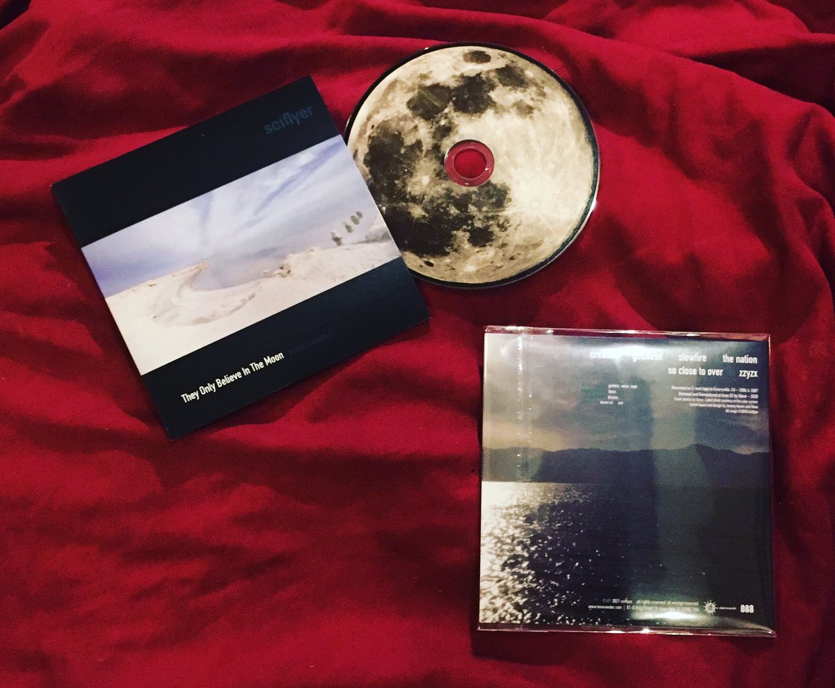 SciflyerBand's tweet photo. They Only Believe In The Moon [remix/remaster] will also be available on very limited edition CD in a mini-LP slipcase. Only 100 made and only on Bandcamp exclusively! https://t.co/0J1dDtLlcm