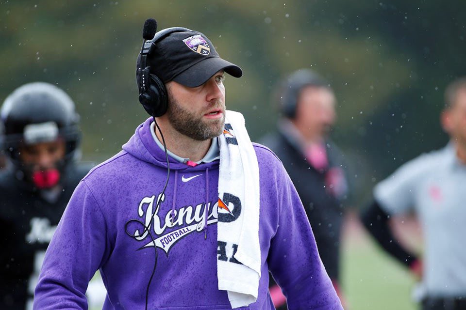 brendancahill_'s tweet photo. Jealous of the @KenyonFootball football players who get to play for @CoachRosenbury - when we were recording he has the demeanor of a guidance counselor, the wisdom of a college professor and fire of a head coach. Please check out Kenyon👍! https://t.co/UnD82cNHaF