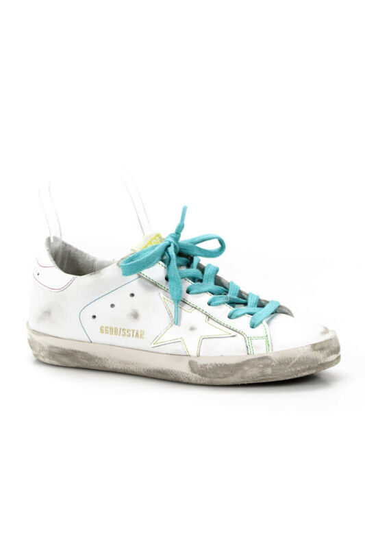 Golden Goose  Womens Leather Superstar Sneakers White Size 35 5  ebay.com/itm/Golden-Goo… @LindasStuff