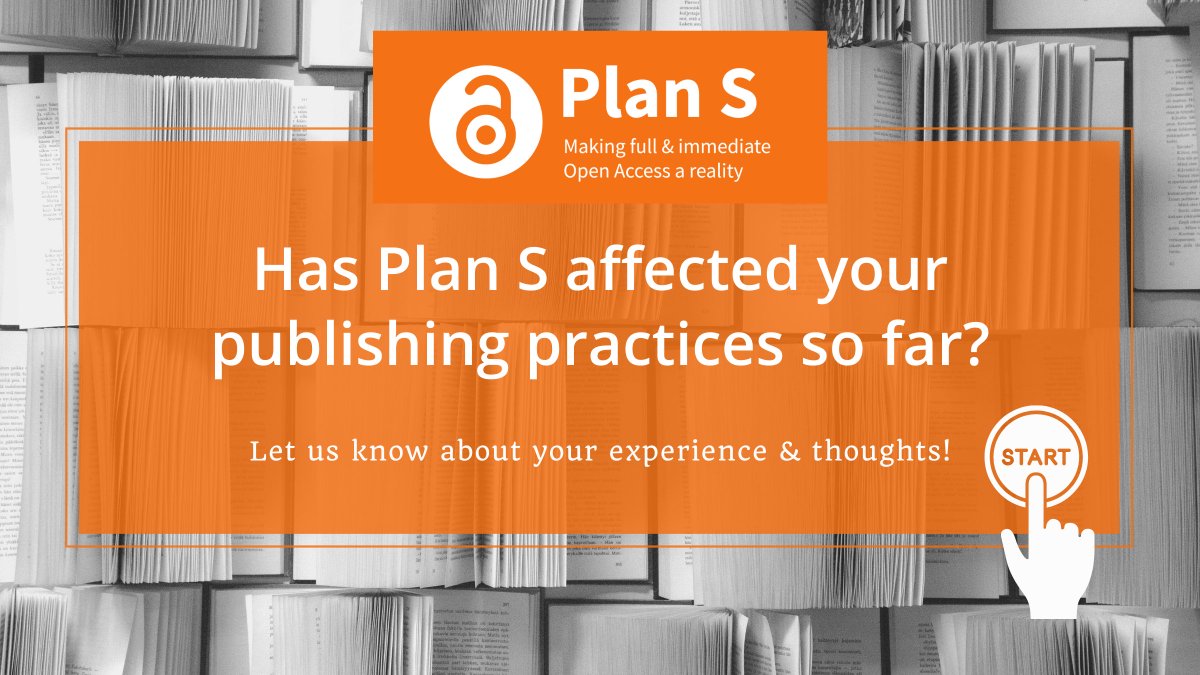 cOAlitionS_OA's tweet image. Dear #researchers, @cOAlitionS_OA is interested in learning more about how #Plan_S affects your publishing practices. Could you take a few minutes to fill out our short survey? We'd greatly appreciate your feedback! 🙏 #OpenAccess #AcademicTwitter
👉 coalition-s.org/coalition-s-ca…