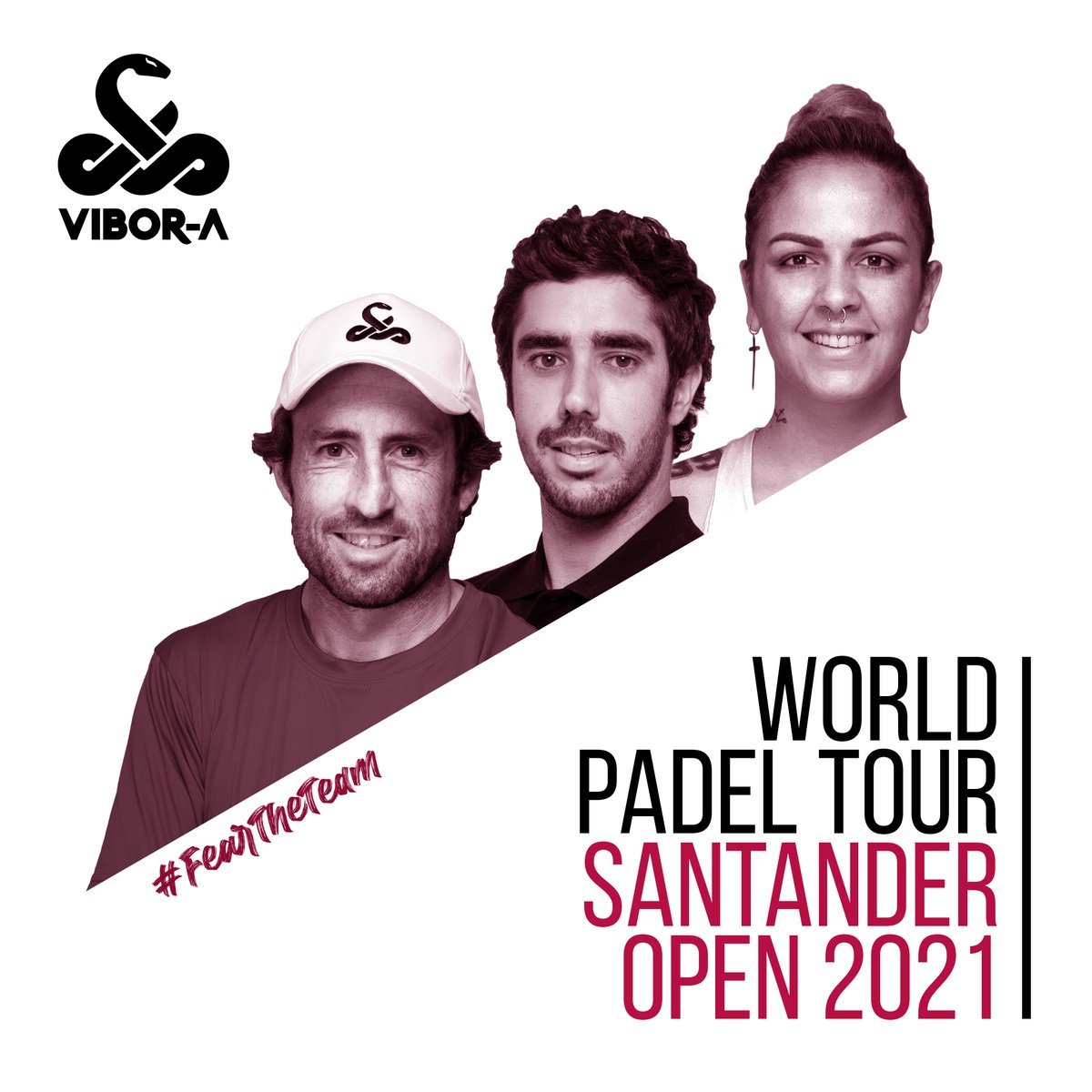 viborapadel's tweet photo. Comienza el #WPTSantanderOpen
#FearTheTeam
🐍🎾 ¡Vamos equipo!
Maxi Grabiel @maxigrabiel
Martín Piñeiro @MartinSanPi
Alba Galán @albagalan92
🐍🏆🐍!
#PureVibora #PureInstinct #ViboraPadel #Vibora #WptVigoOpen https://t.co/k13t0rpeay