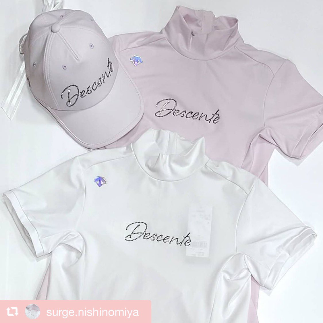 repost @surge.nishinomiya レディースモックネックシリーズ