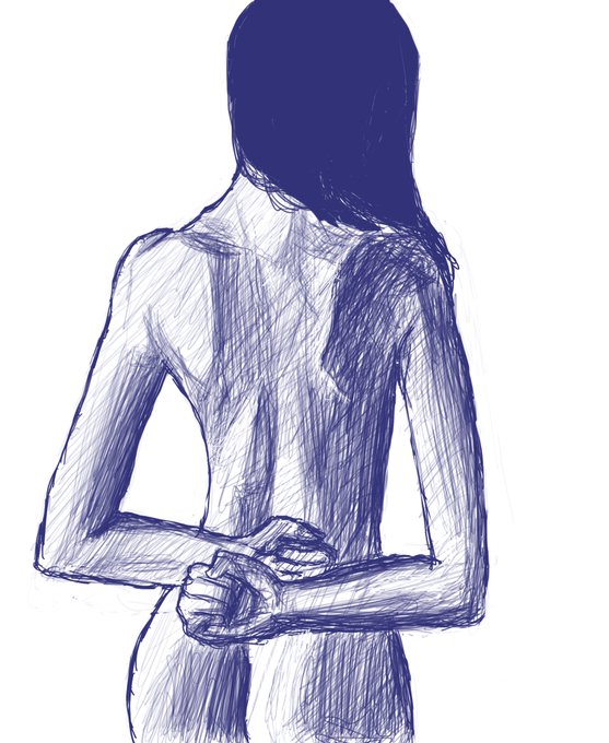 背中の陰影楽しすぎる 