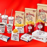 日本マクドナルドが50周年を記念して期間限定でレトロなパッケージに!