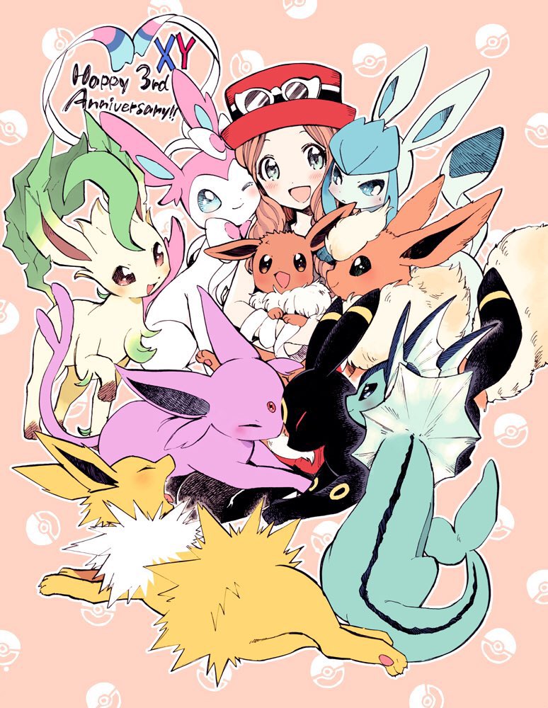 ポケGOニンフィアちゃん実装おめでとう㊗️🎉🎀
とりあえずブイズ貼っとこ‼️ 