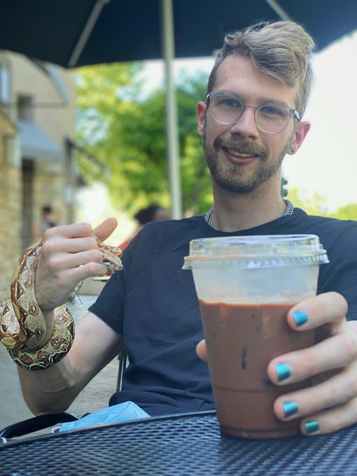 Some of my two favorite things! I love taking my baby out to get coffee, the baristas always adore him<a href="/tag/gayporn"class="tags"><span>#gayporn</span></a><a href="/tag/humanpup"class="tags"><span>#humanpup</span></a>