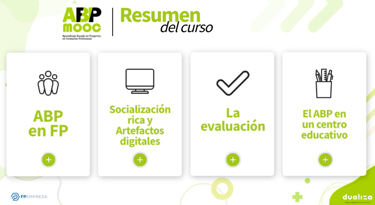 BelenaVeleta's tweet photo. Terminamos ya #moocABPfp y queremos dejaros este estupendo resumen con lo más relevante de todos los contenidos del curso: https://t.co/TyLr13Tpip ¡Esperamos que os sea de utilidad y de punto y seguido a esta experiencia! https://t.co/KbfIkxt6fv