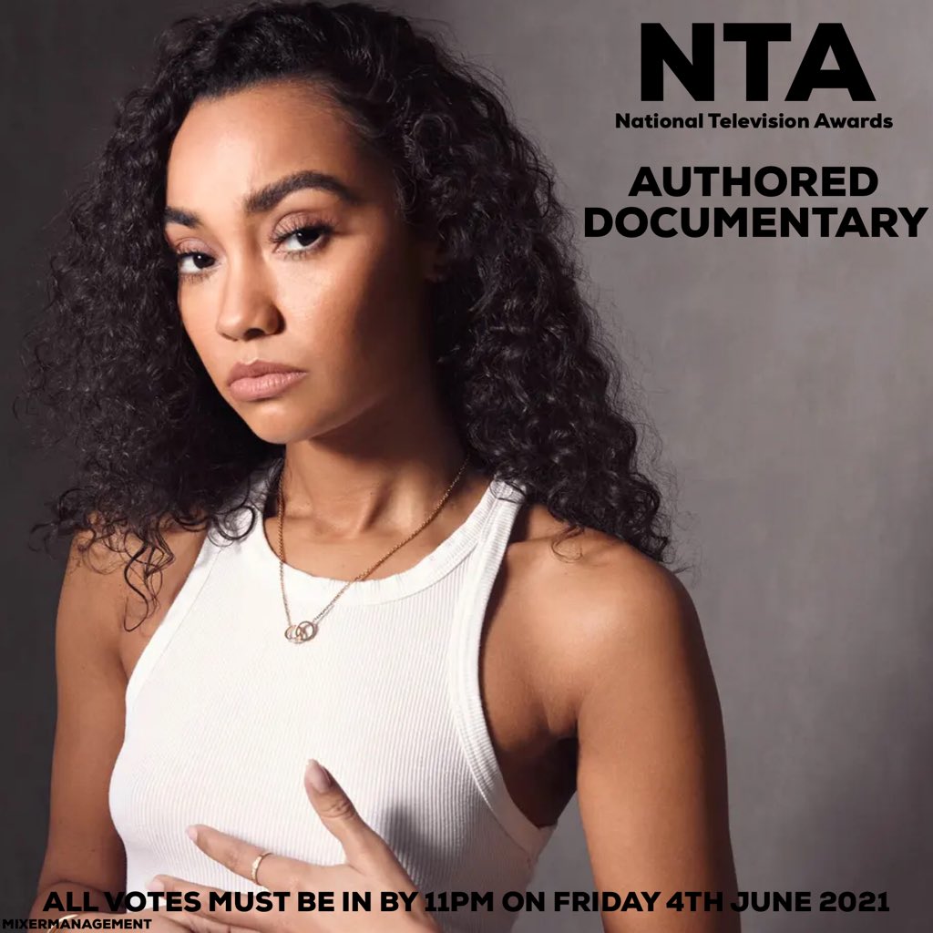 mixermanagement's tweet photo. Leigh Anne’s incredible documentary Race,Pop &amp; Power has been shortlisted for a NTA award! 

Vote here - https://t.co/w2nYqJDACb
You must fill out your details at the end for your vote to count! 

@LittleMix #NTAs https://t.co/eBVDkU5UXi