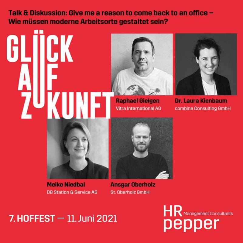 #Hoffest: Wir freuen uns über dieses tolle Panel! "Give me a reason to come back to an office": Über moderne Arbeitsorte sprechen wir auf unserem #Hoffest am 11. Juni mit Laura Kienbaum Meike Niedbal <a href="/ansgaroberholz/">Ansgar Oberholz</a> Raphael Gielgen. Tickets auf: lnkd.in/dyB_8e3 #glueckauf